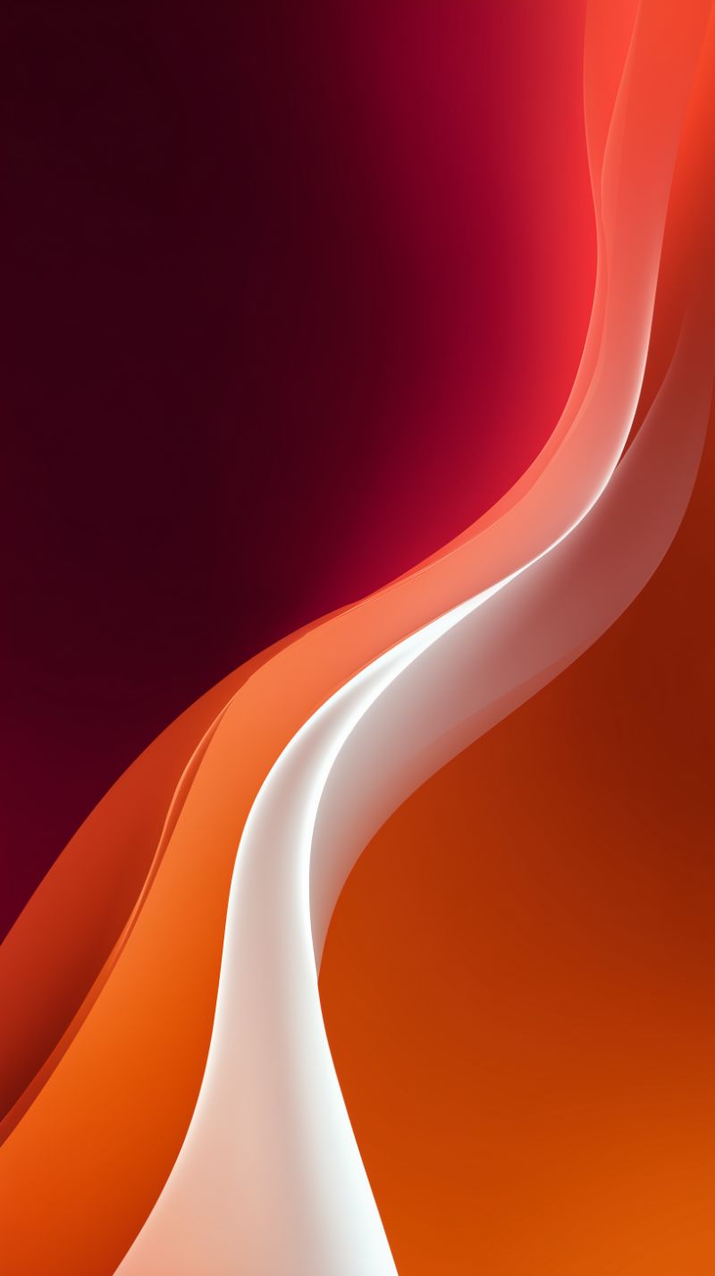 Flowing Red-Orange Abstract Gradient
