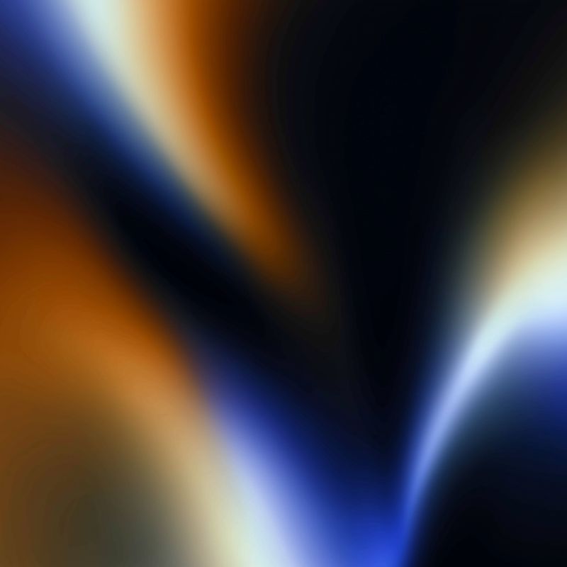 Abstract blue and amber gradient flow
