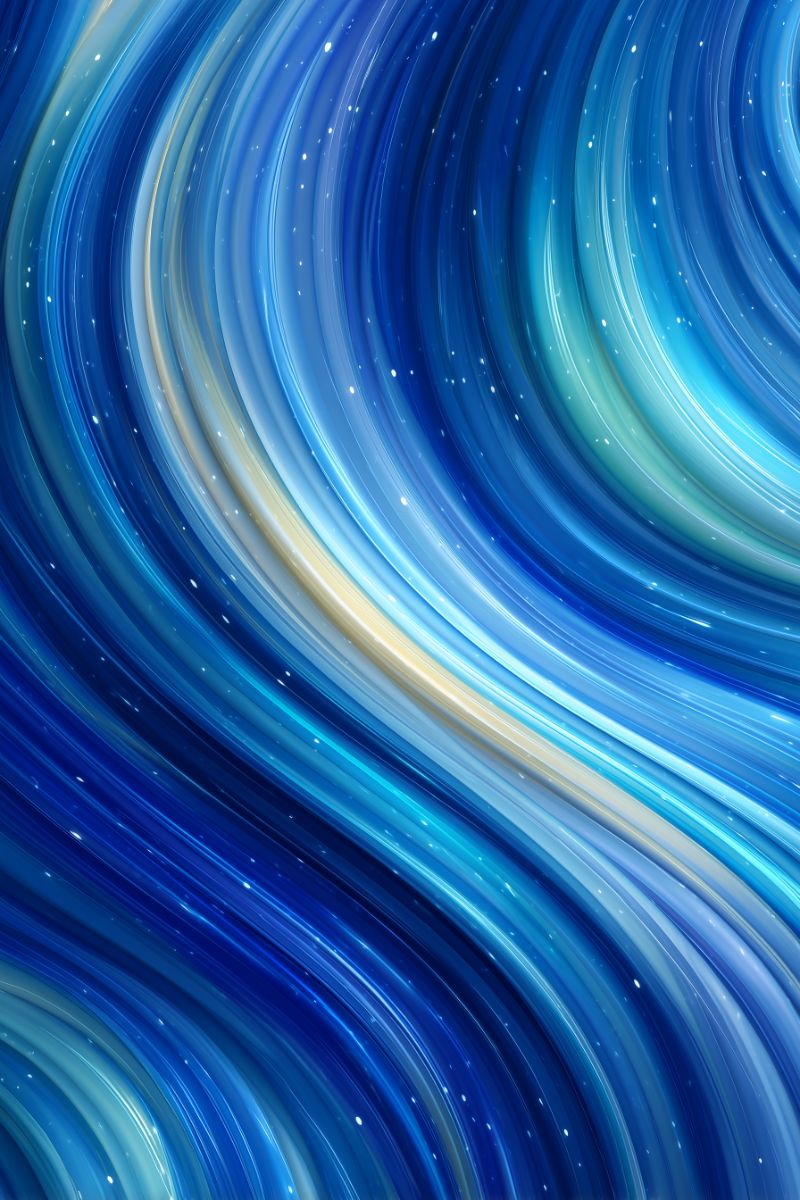 Swirling Blue Light Streams