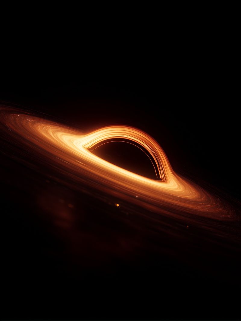 Glowing Accretion Disk Around Black Hole