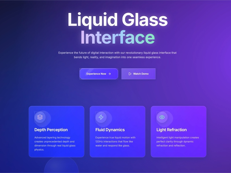 Preview for Liquid Glass UI Components v2