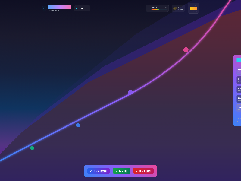 Preview for Climbing Game HUD Interface v2