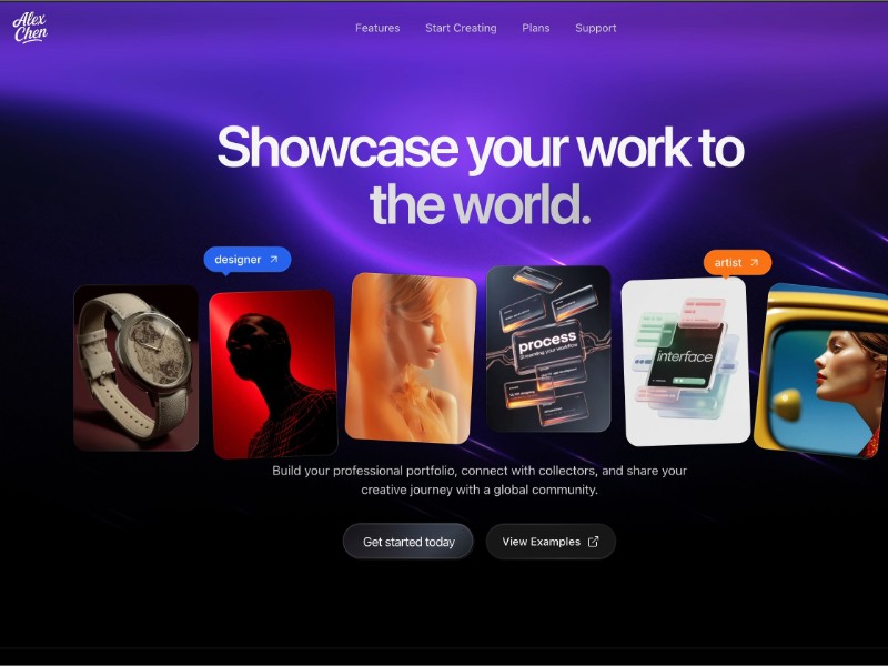 Preview for Creative Portfolio Landing Page Template