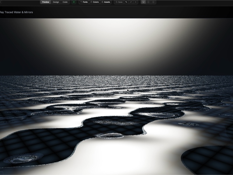 Preview for GPU Path Tracing Water Renderer Template